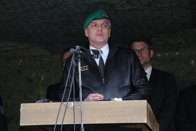 K vojákům promluvil také zástupce náčelníka Generálního štábu - náčelník štábu generálporučík František Malenínský