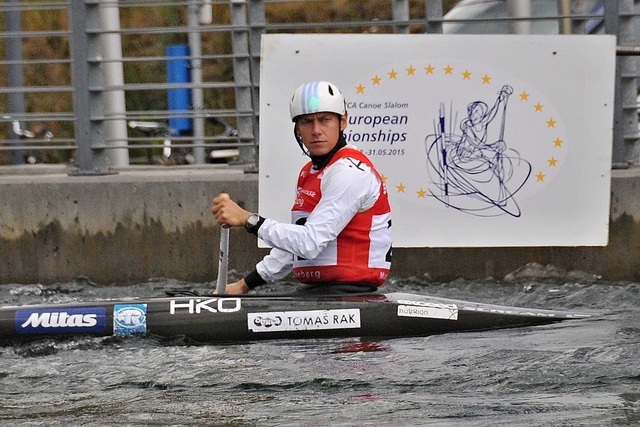 KanoistaTomáš Rak na startu