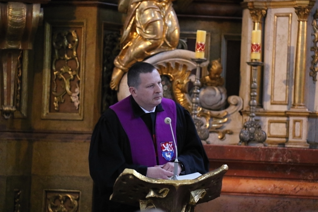 Kaplan Vojenké policie major David Tomčík