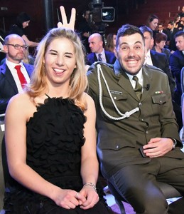 Ester Ledecká a Josef Dostál