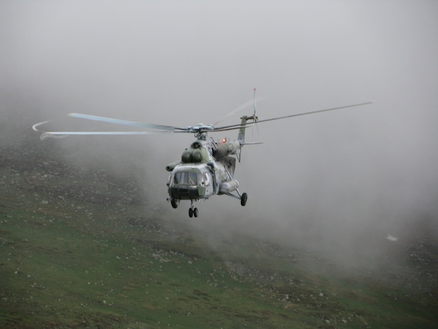 Letecký výcvik probíhal i za nepříznivých povětrnostních podmínek