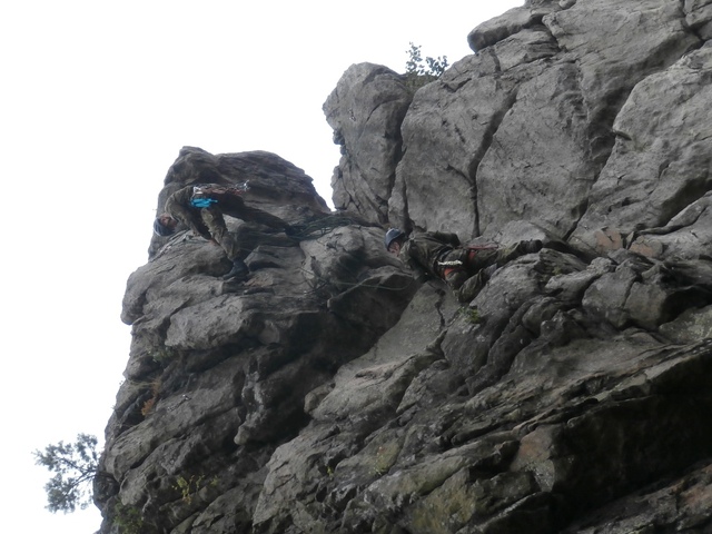 Lezení a vytvoření jednoduchého kotevního bodu