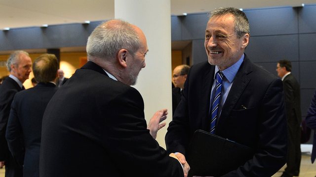 Ministr obrany se svým polským protějškem Antoni Macierewiczem