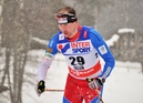 Lukáš Bauer v závodu na 50 km. Foto Svaz lyžařů ČR