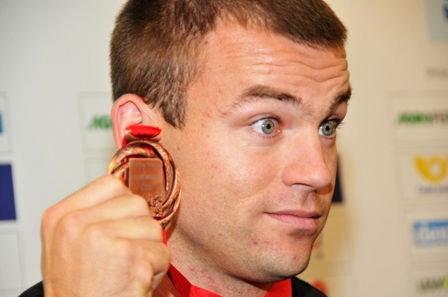 Lukáš Melich se svojí první medailí - bronzem z MS v Moskvě