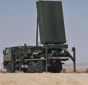Radiolokátor ELM 2084 MMR ze systému Iron Dome