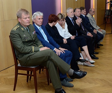 Mezi hosty byl i náčelník generálního štábu armádní generál Josef Bečvář a místopředseda ČOV Libor Varhaník.
