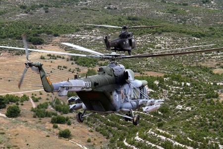 Mi-171 na druhém cvičení programu EDA HTP - AZOR 2010 (Španelsko)