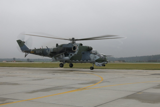 Mi-24 při startu