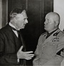 Neville Chamberlain a Benito Mussolini