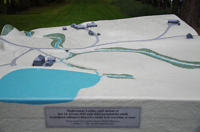 Model osady Ležáky