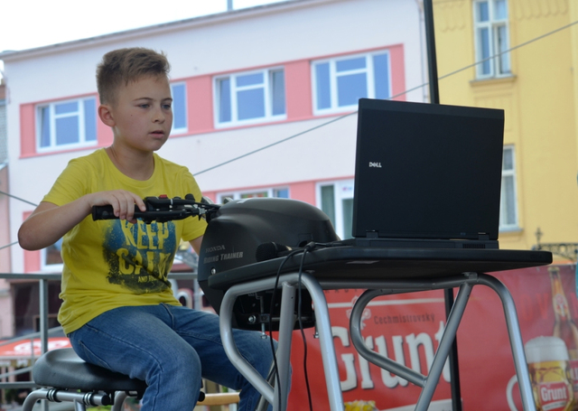 Motocyklový trenažér nácviku krizových situací