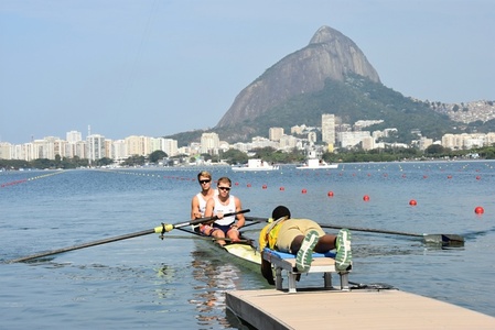 Na startu olympijského závodu Helešic s Podrazilem