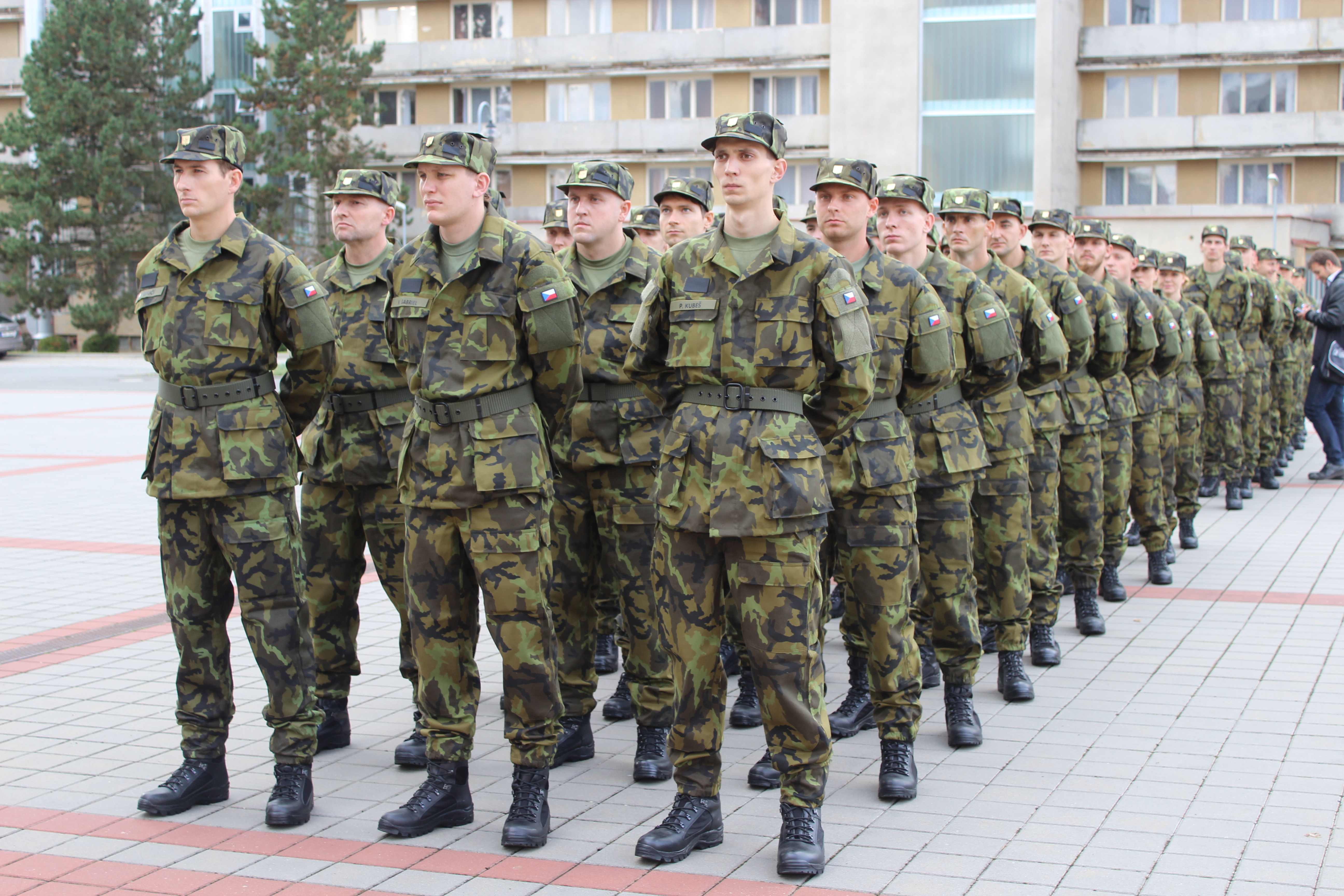 Nastoupení příslušníci Aktivní zálohy a dobrovolného vojenského cvičení