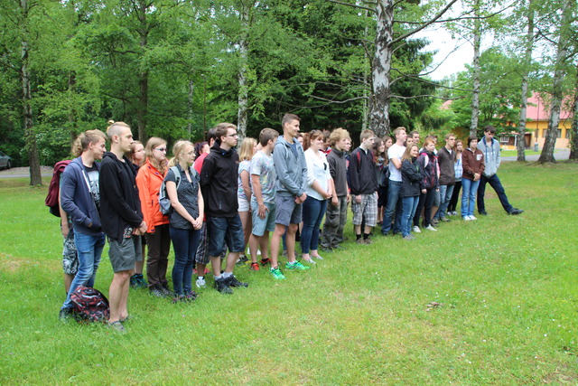 Slavnostní nástup účastníků celostátního finále soutěže Europa Secura 2015