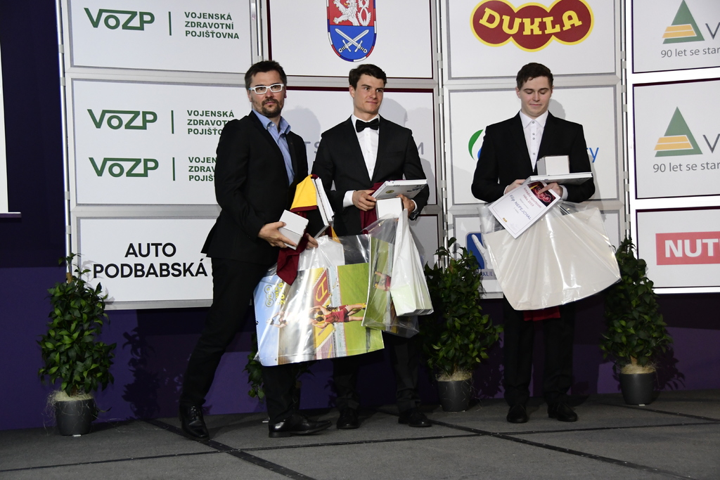 Nejlepší trenér Marek Jelínek, sportovec do 23 let Michal Novák a junior Filip Nepejchal