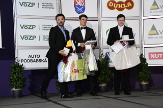 Nejlepší trenér Marek Jelínek, sportovec do 23 let Michal Novák a junior Filip Nepejchal