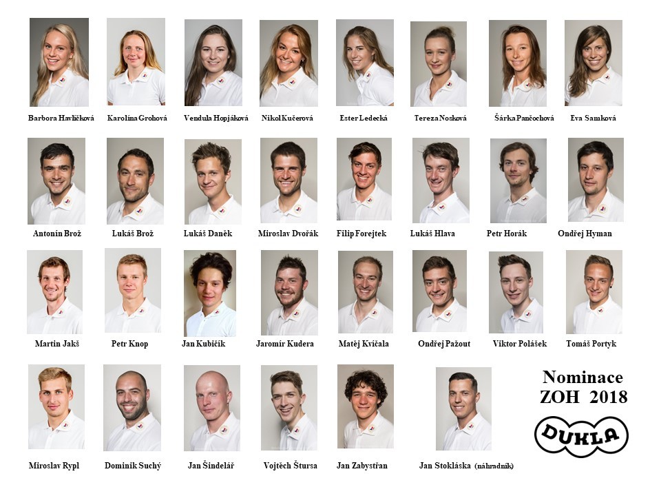Nominace sportovců Dukly na ZOH 2018