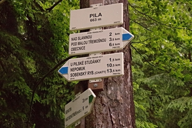 Nově nainstalované ukazatele směru