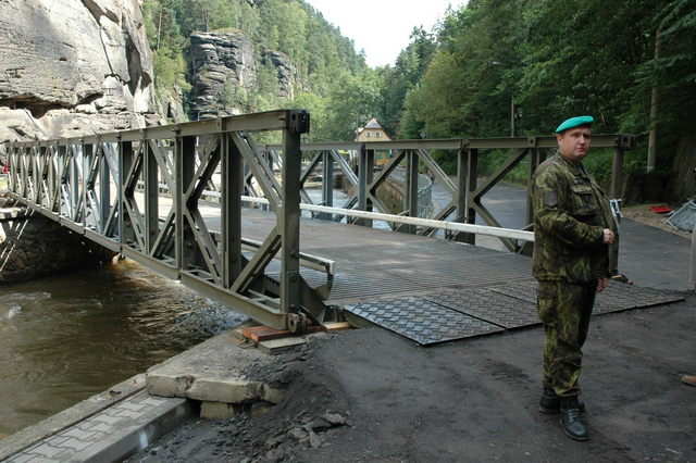 Nový most v obci Hřensko
