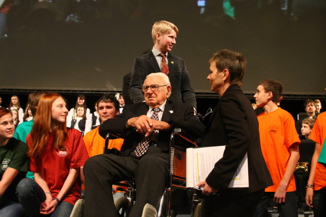 Sir Nicholas Winton na dopolední premiéře 