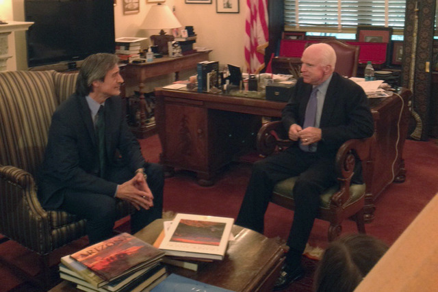 Martin Stropnický a senátor John McCain