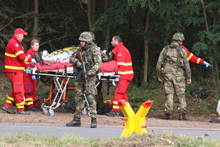 Pěší rota Aktivní zálohy odvrátila teroristický útok při cvičení v Hněvicích