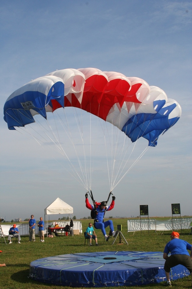 Olda Šorf při přistání