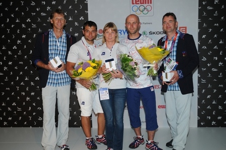 Olympionici Dukly s trenéry