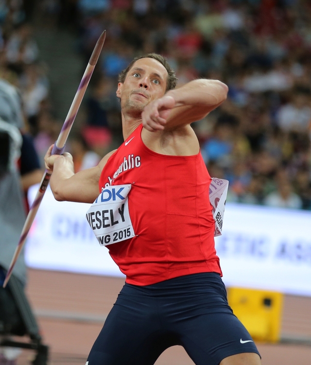 Oštěpař Vítězslav Veselý obsadil 8. místo