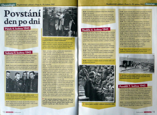 Ukázka z magazínu o květnovém povstání 1945
