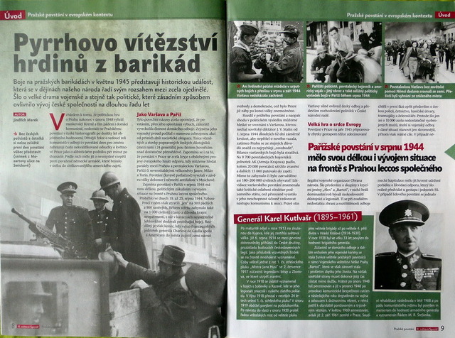 Ukázka z magazínu o květnovém povstání 1945
