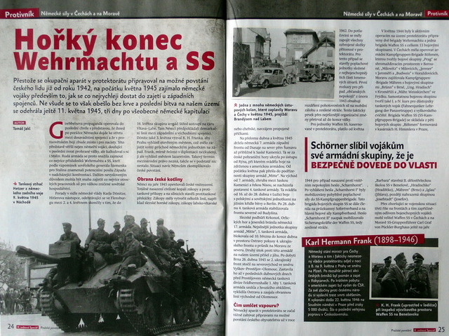 Ukázka z magazínu o květnovém povstání 1945
