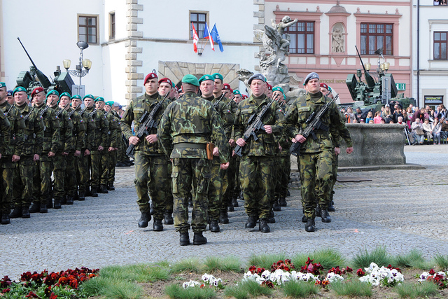Přísahu doprovázela ukázka obrněných vozidel Pandur a tisíce návštěvníků