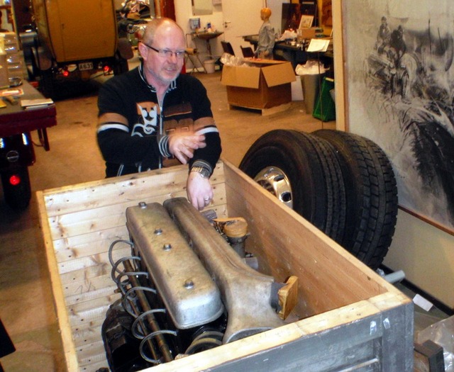 Přeprava motoru Scania ze Švédska do České republiky