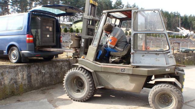 Přeprava motoru Scania ze Švédska do České republiky