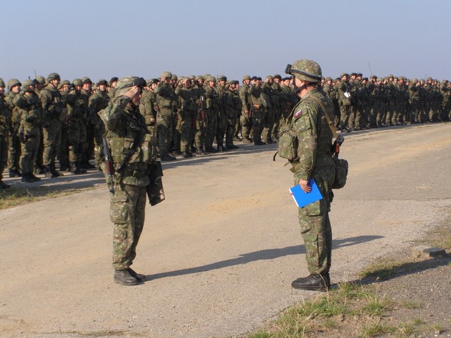 Cvičení zahájil velitel slovenské brigády plukovník Martin Stoklasa