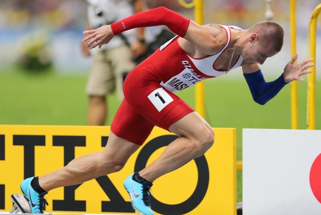 Pavel Maslák, první muž ve finále na 400 m, obsadil 5. místo