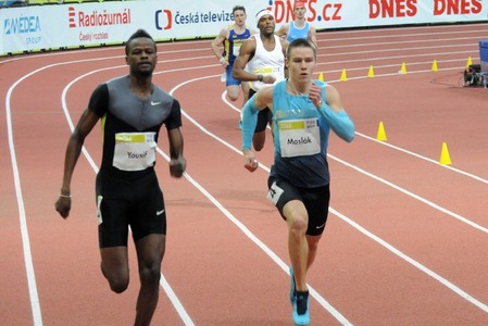 Sprintér Maslák nejrychlejším Evropanem historie na 500 metrů v hale