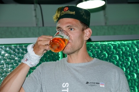 Po závodu nestihl nic, jen si dal pět malých piv