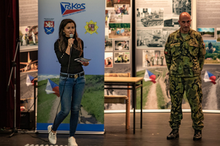 POKOS zahájil velitel 73. tankového praporu pplk. Vít Ducháček a Daniela Hölzelová z odboru komunikace Ministerstva obrany