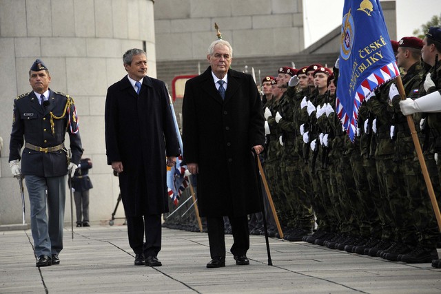 Přehlídka nastoupených jednotek