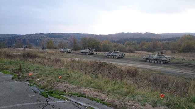 Přesun mechanizované roty