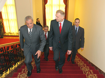 Přijetí egyptského ministra pro zbrojní výrobu