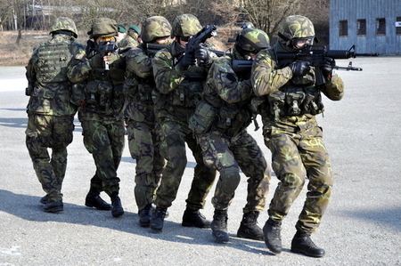 Members of a combat support platoon