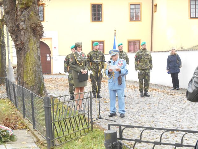 Projev druhoválečného veterána plk.v.v.Pavla Vaňka