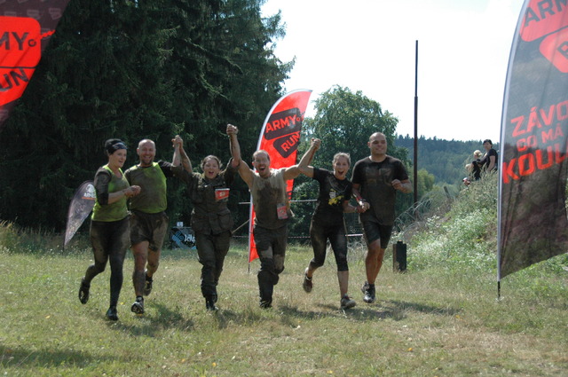 Radost z úspěšně doběhnutého závodu