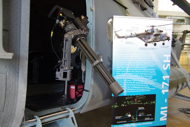 Rotační kulomet M-134F-H Minigun