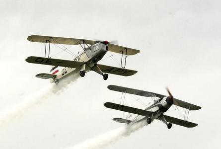 Cvičný letoun Bücker Bü 131 Jungmann, který používali i naši letci 