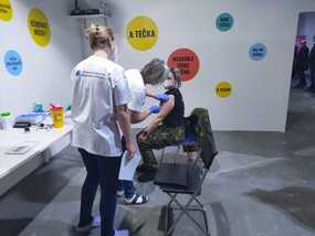 Vojenská policie pomáhá v nově vzniklém vakcinačním centru